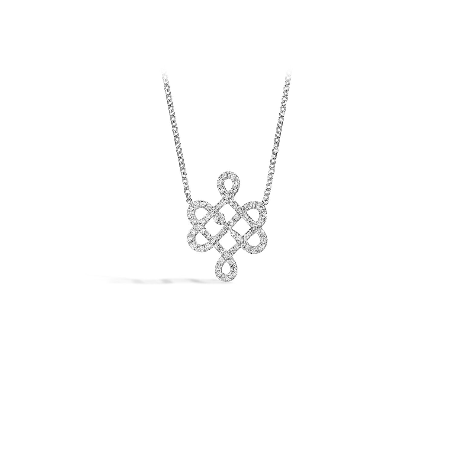 collier or blanc - LOVE ME KNOT S