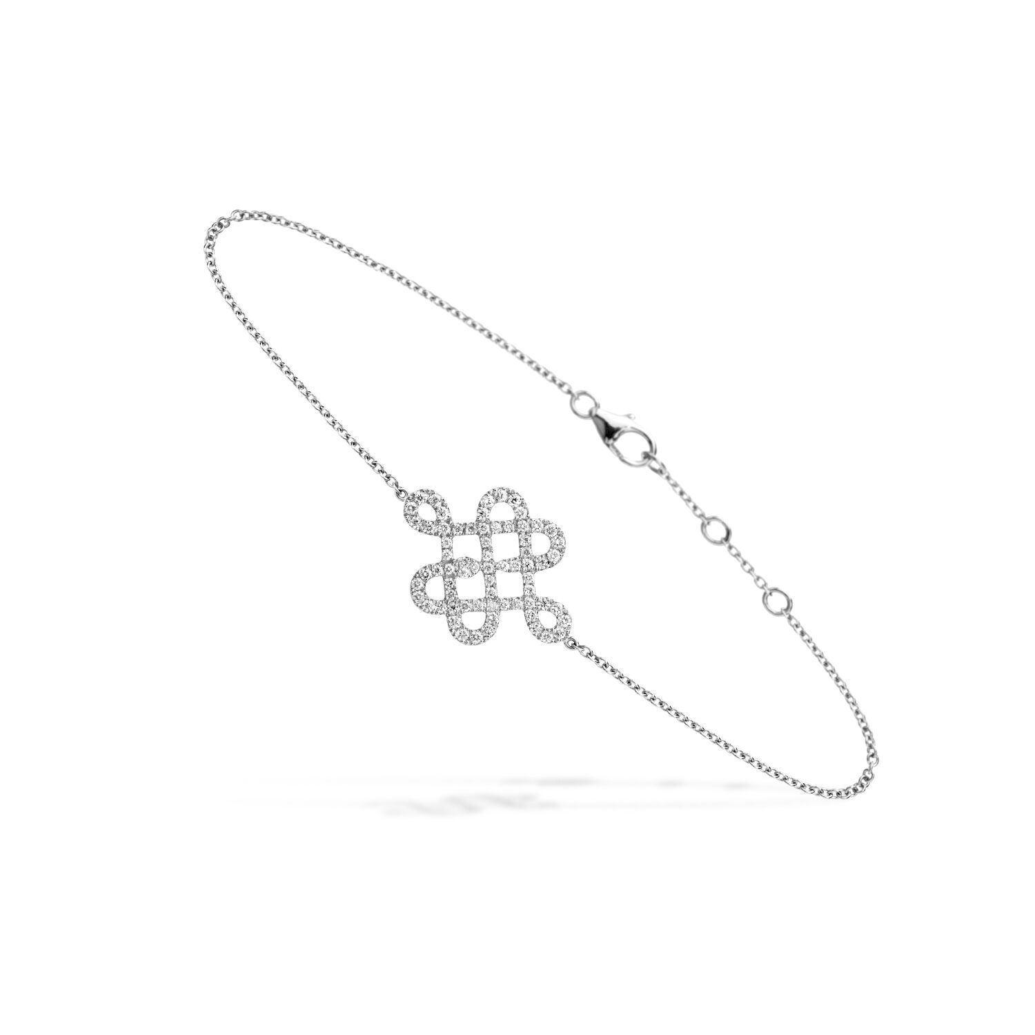 BRACELET or blanc - LOVE ME KNOT