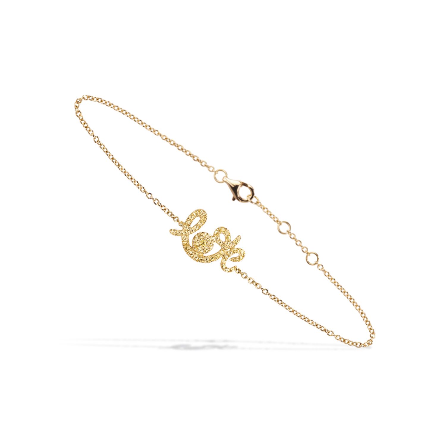 bracelet or jaune - forever love