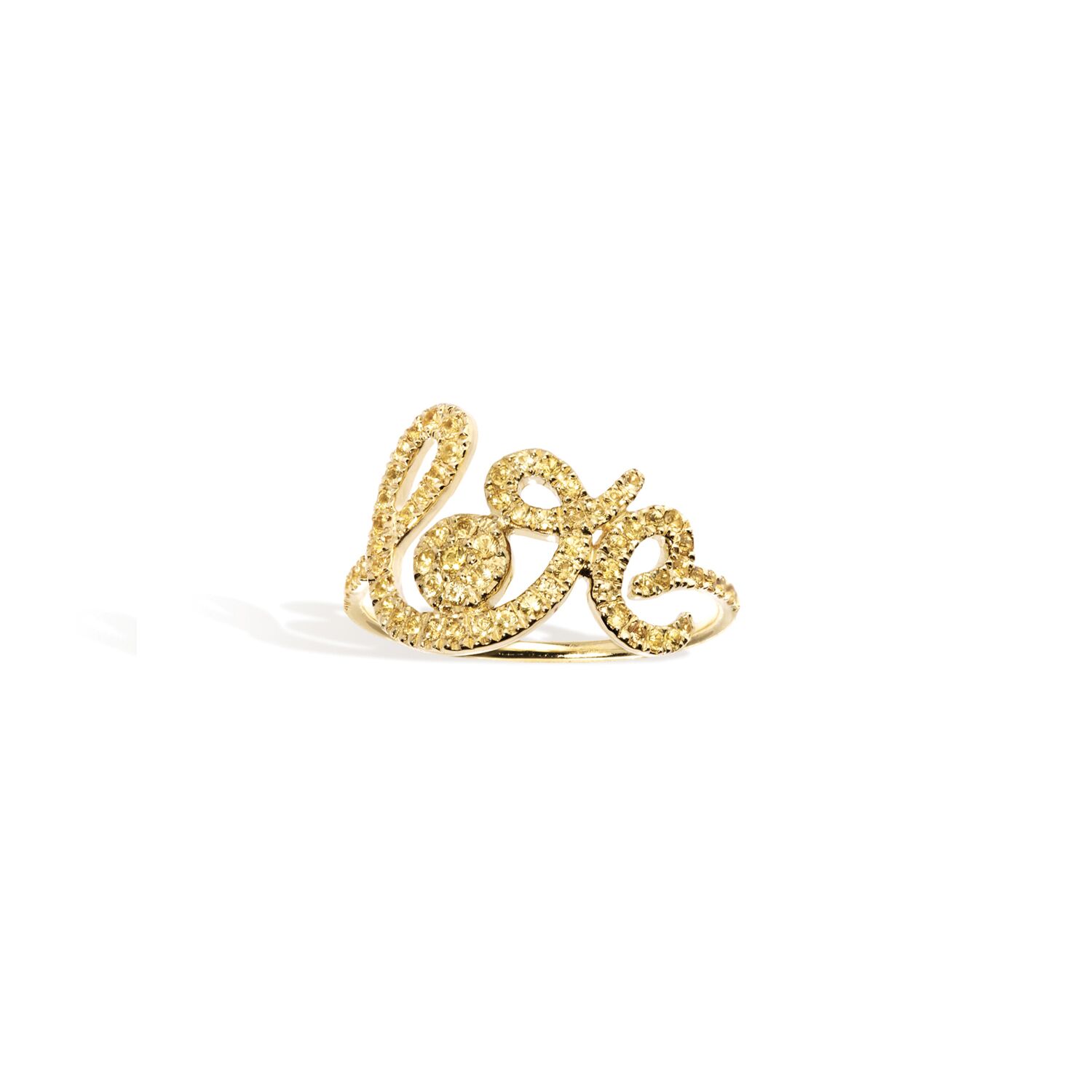 bague or jaune diamants