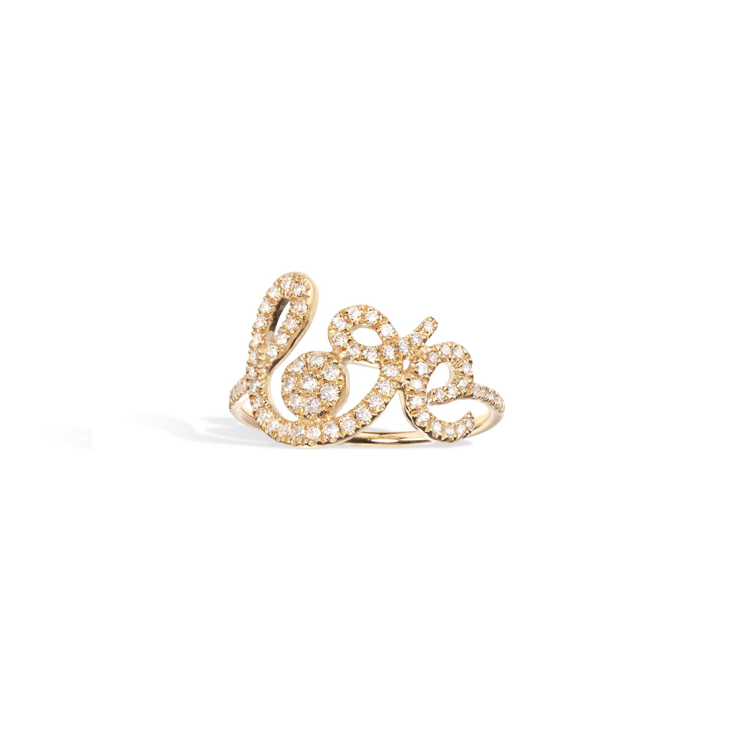 bague or jaune diamants
