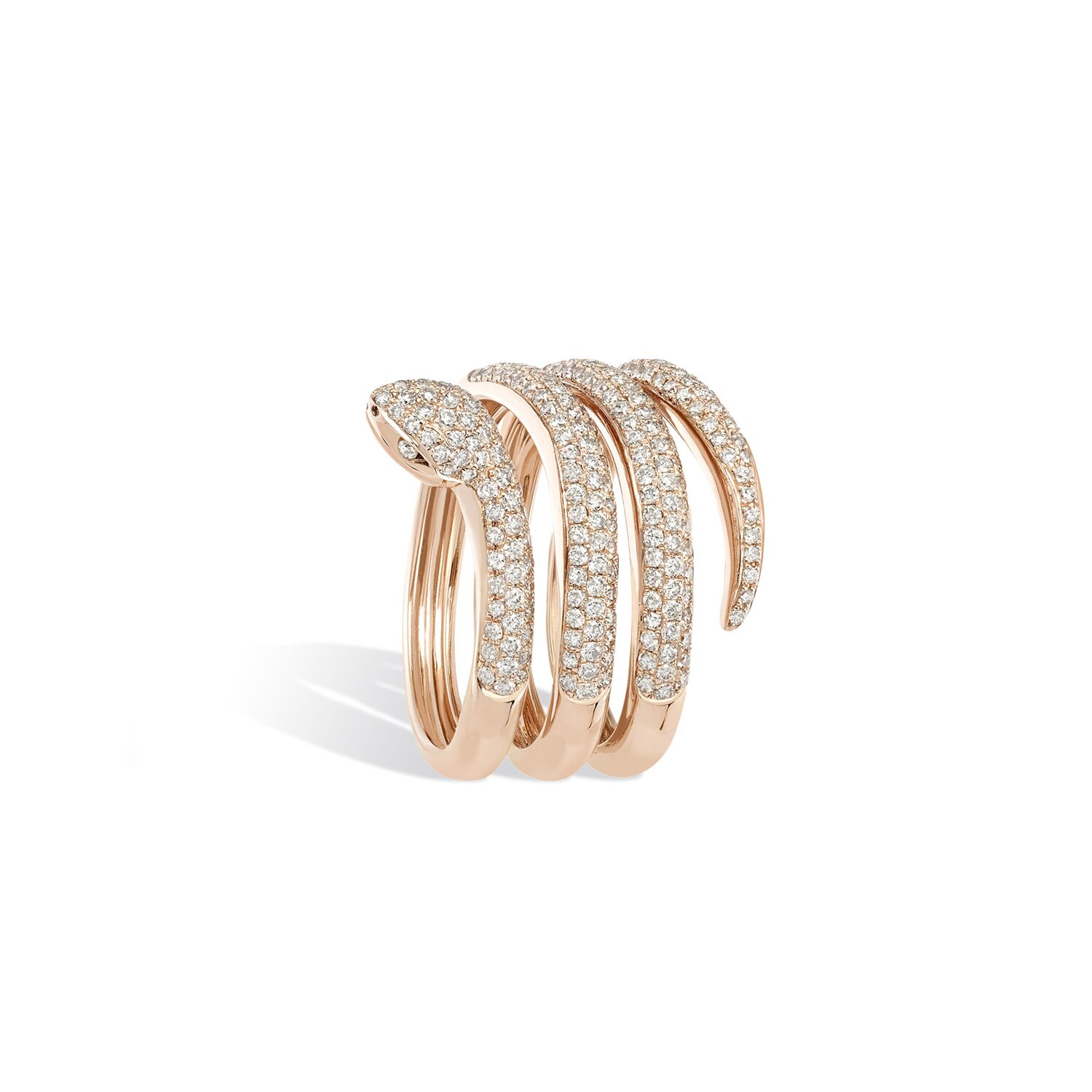bague or jaune diamant serpent