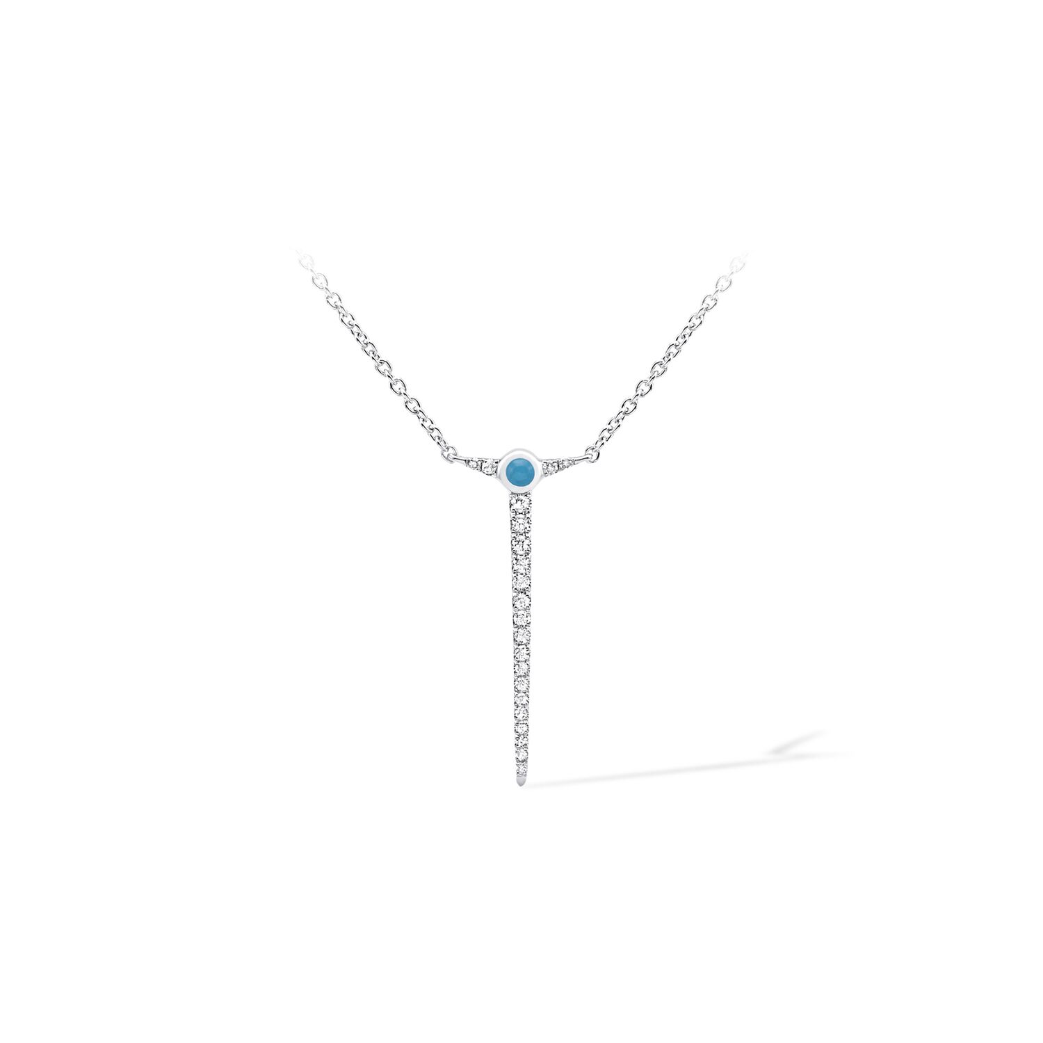 Collier or blanc ras de cou - Paros