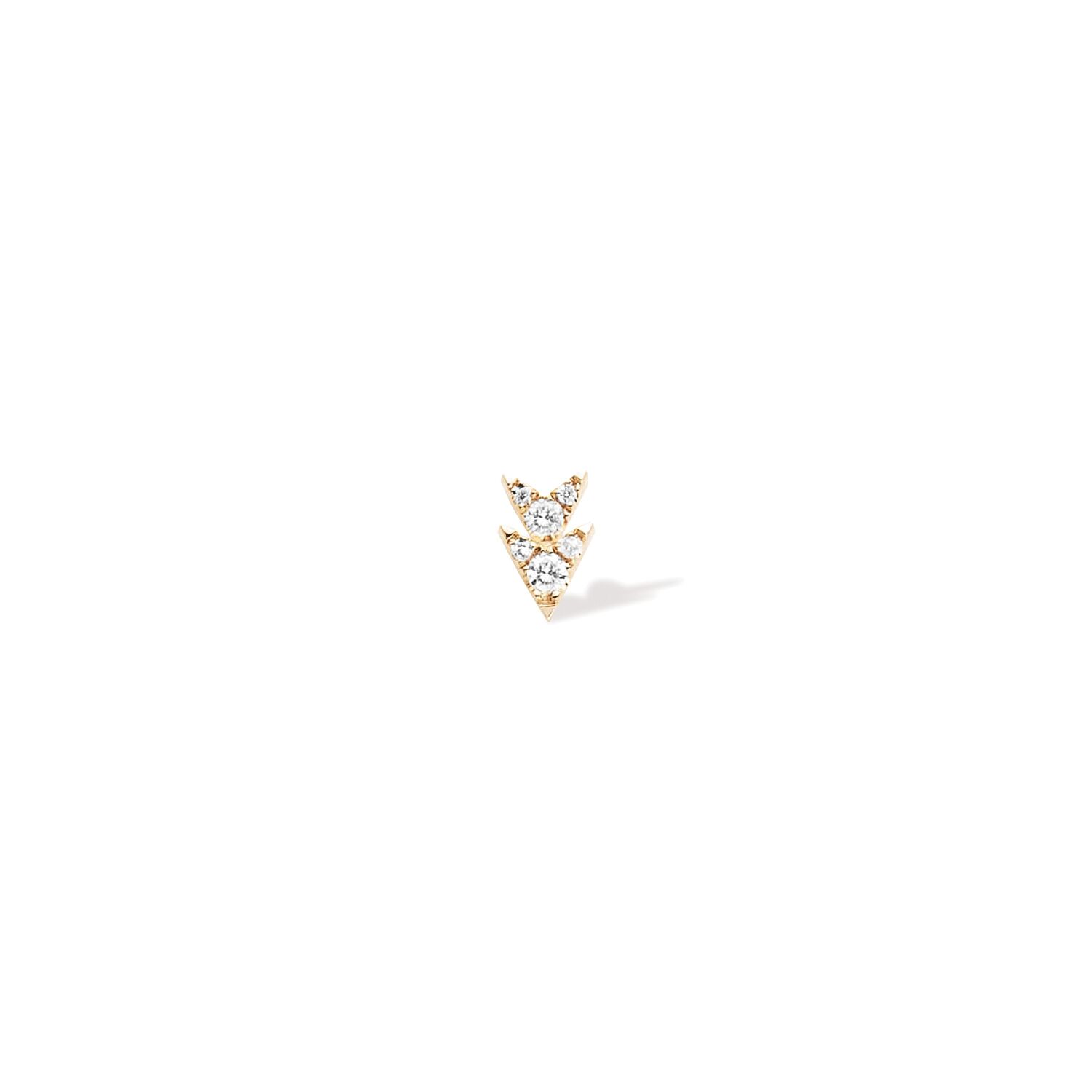 piercing Oreille or jaune - arrow