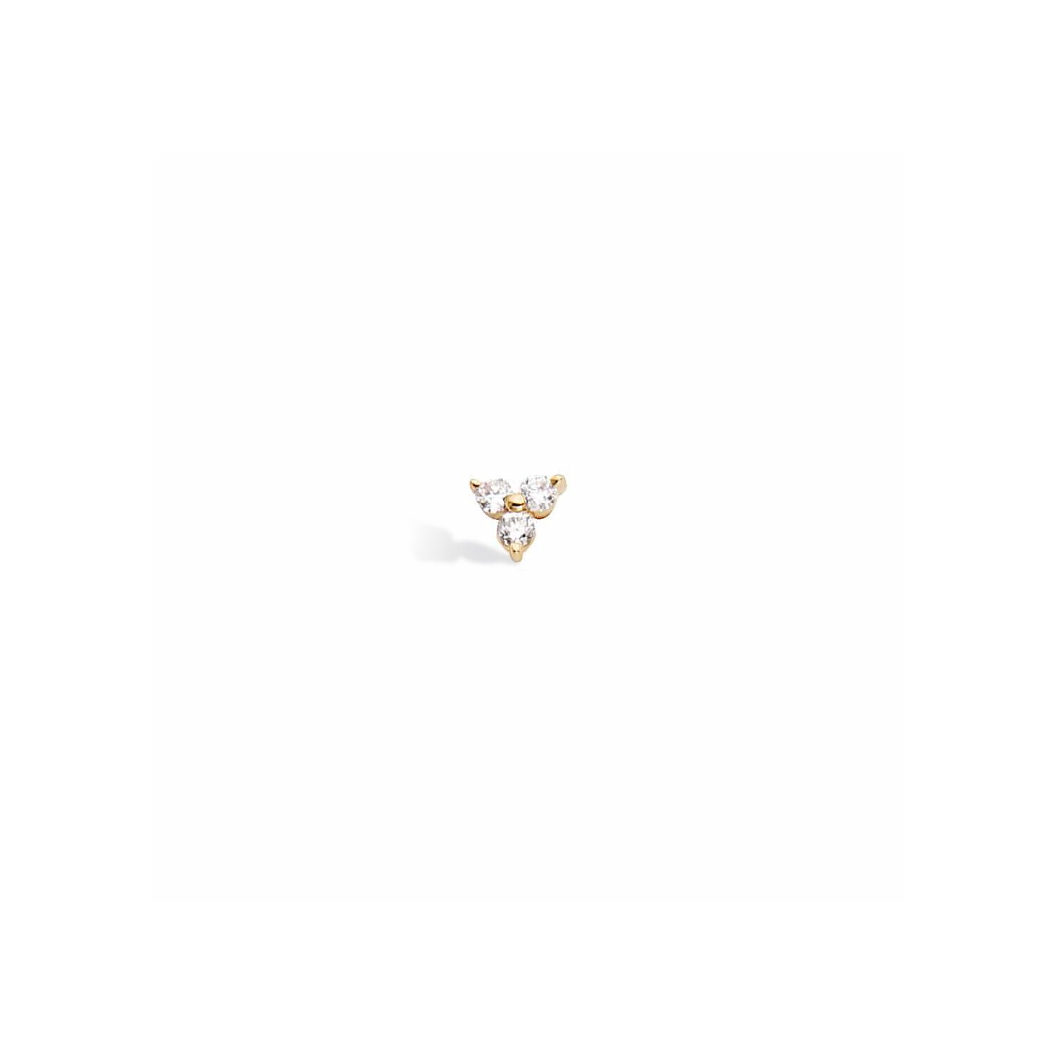 piercing Oreille or jaune - trio