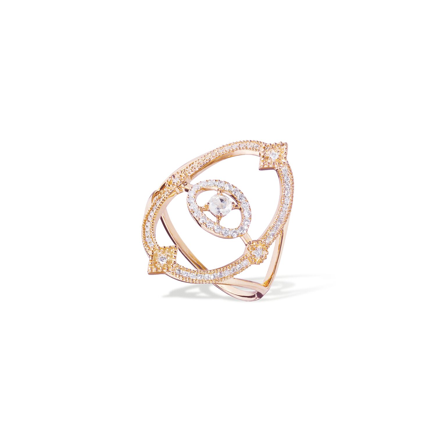 Bague or rose femme Daisy 1925