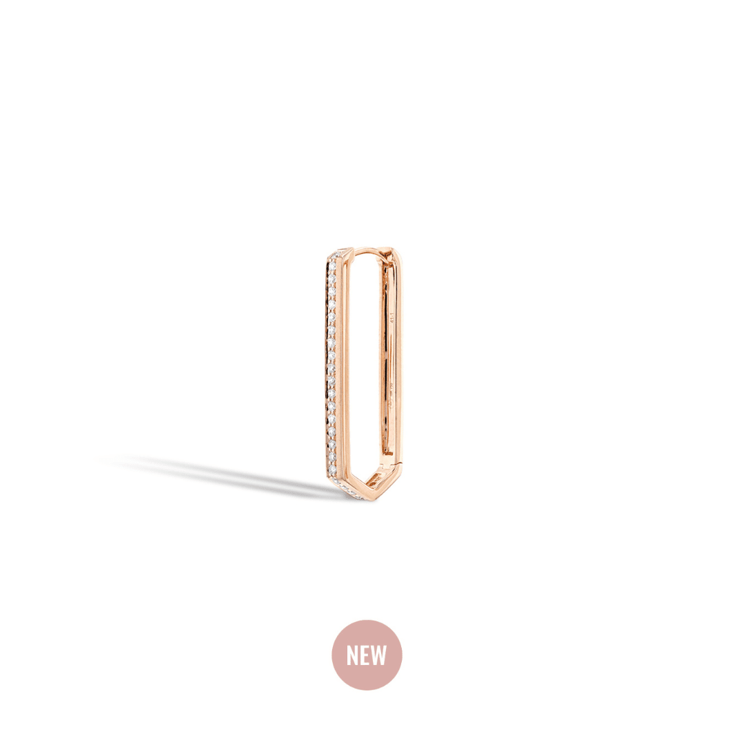 Boucle oreille unité Tribeca L Or Rose