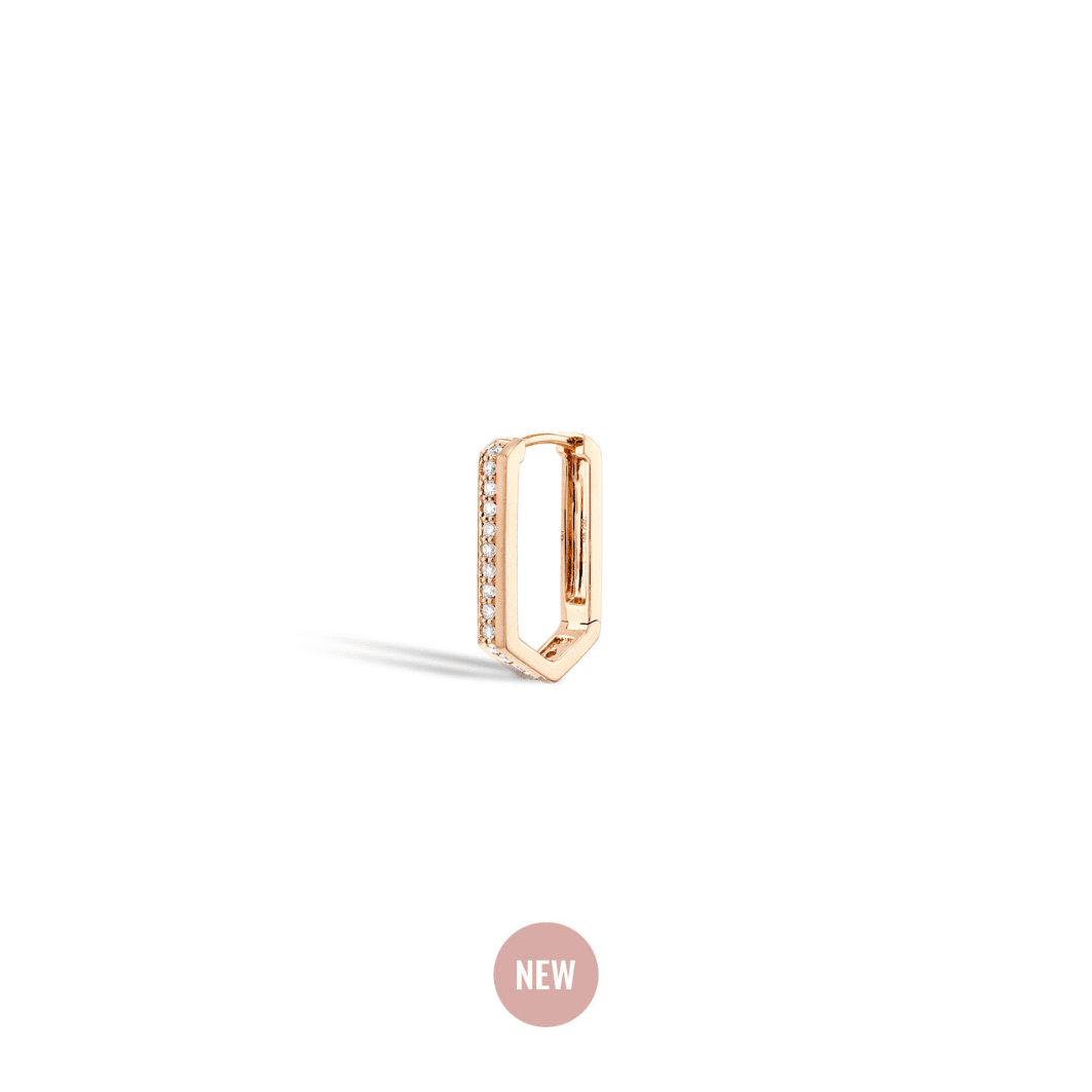 Boucle oreille unité Tribeca M Or Rose