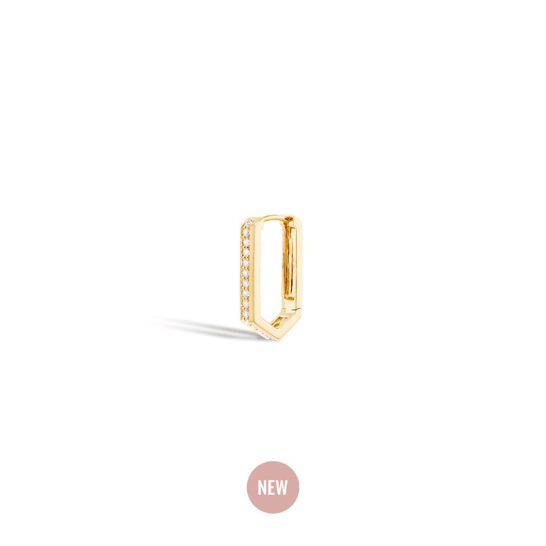 Boucle oreille unité Tribeca M Or jaune