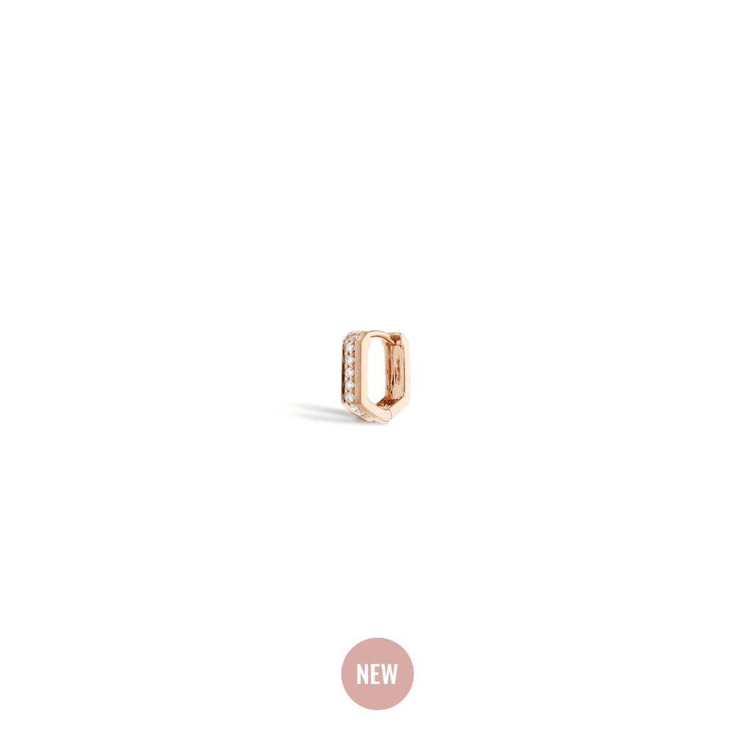 Boucle oreille unité Tribeca S Or rose