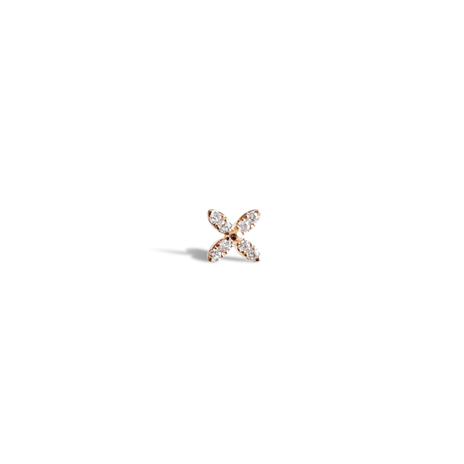 piercing oreille or rose clover