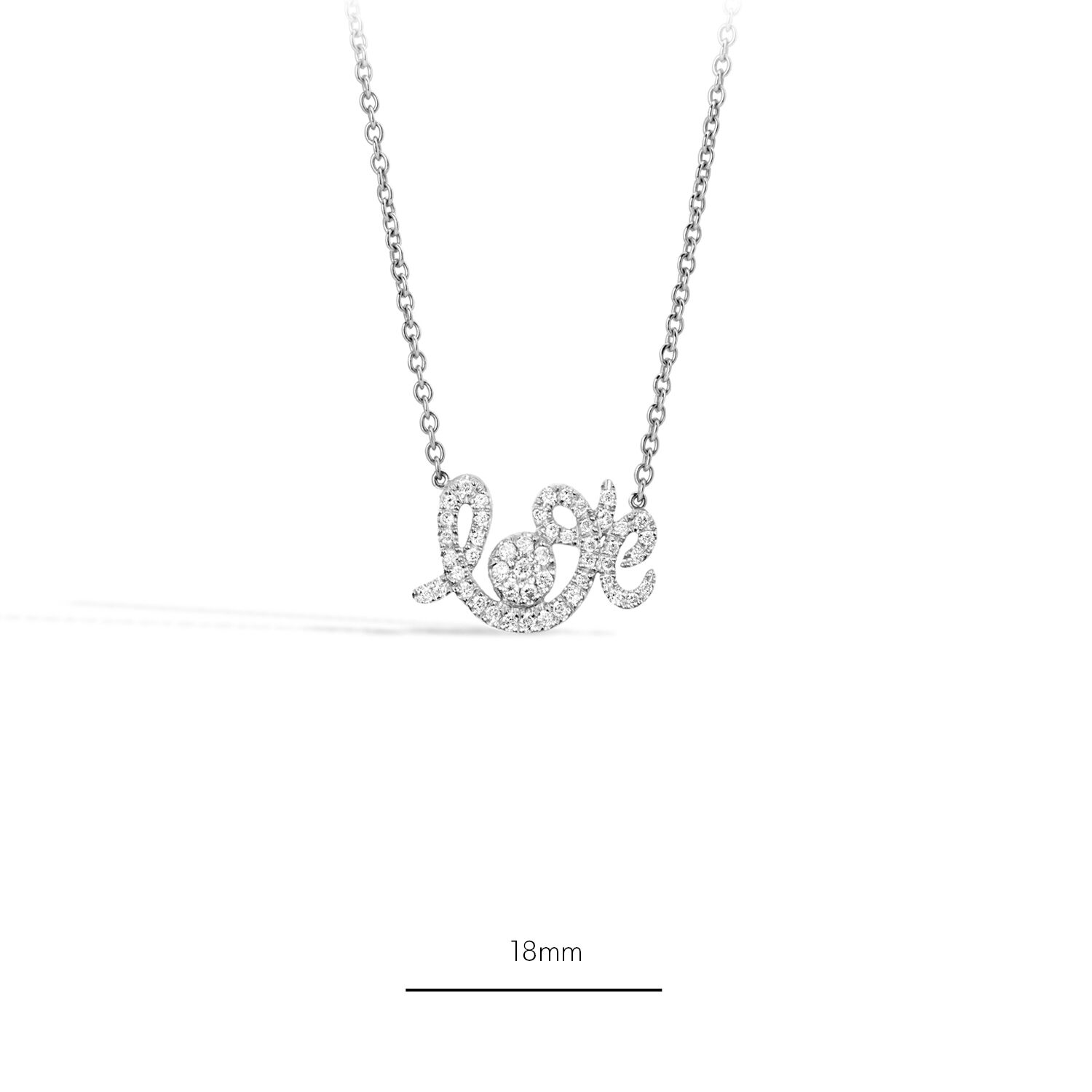 collier or blanc ras de cou - forever love – Image 3