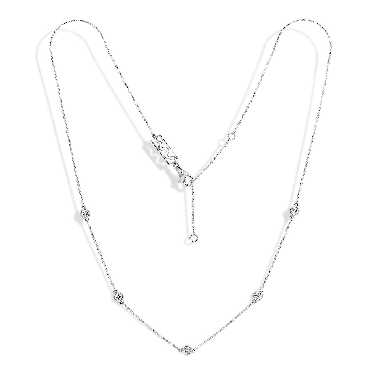 collier ras cou or blanc