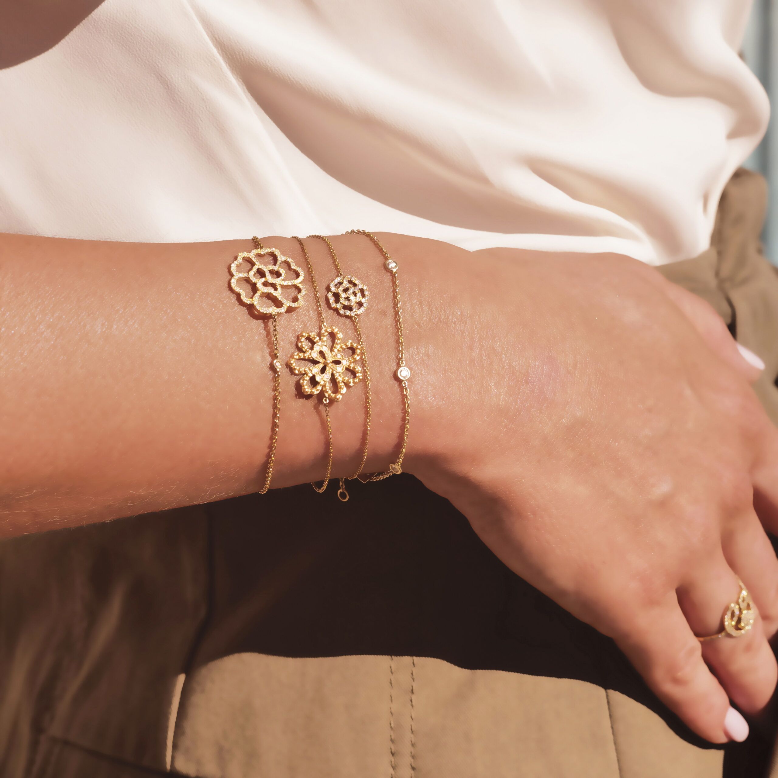 bracelet or blanc - MINI lucky love – Image 2