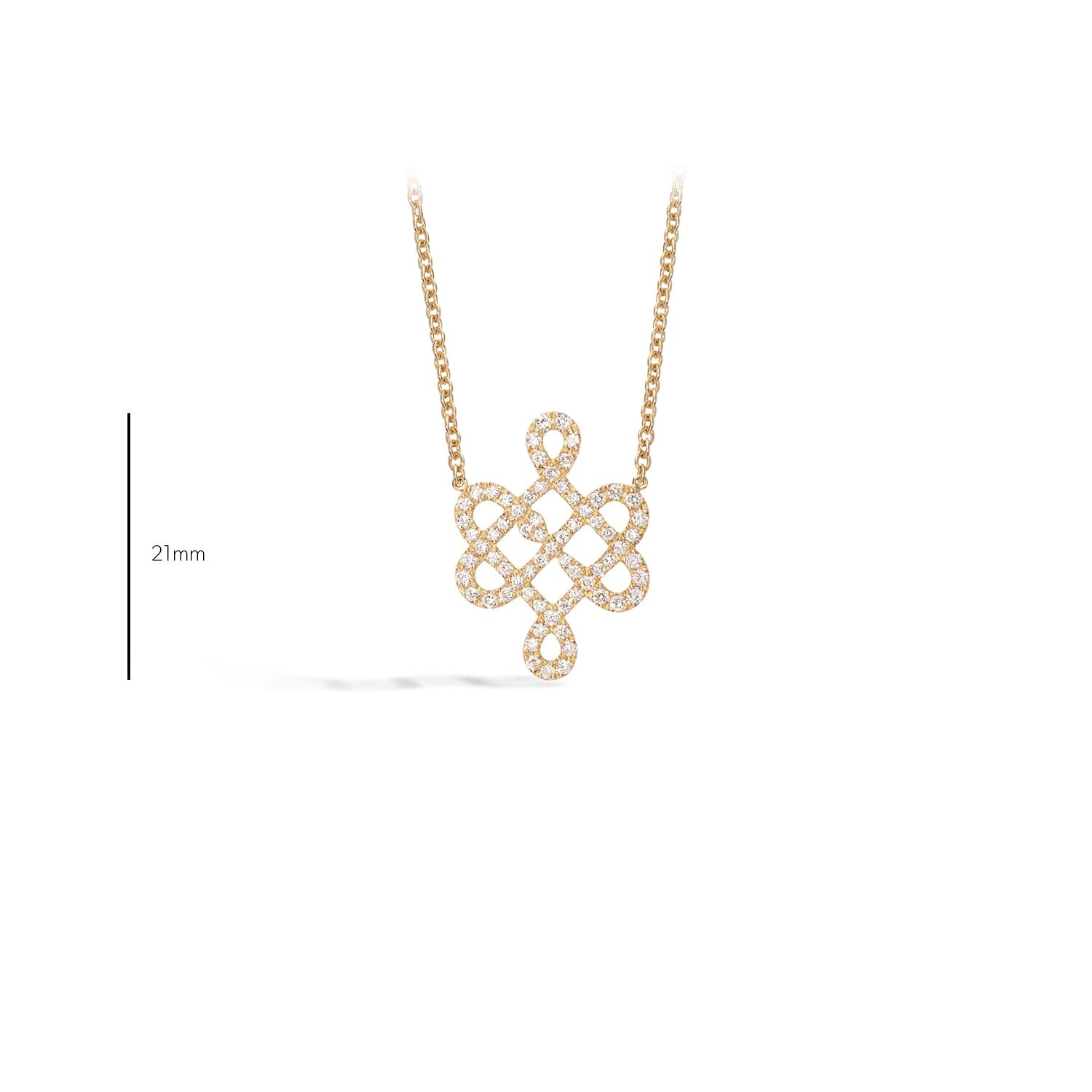 collier or jaune - LOVE ME KNOT S – Image 3