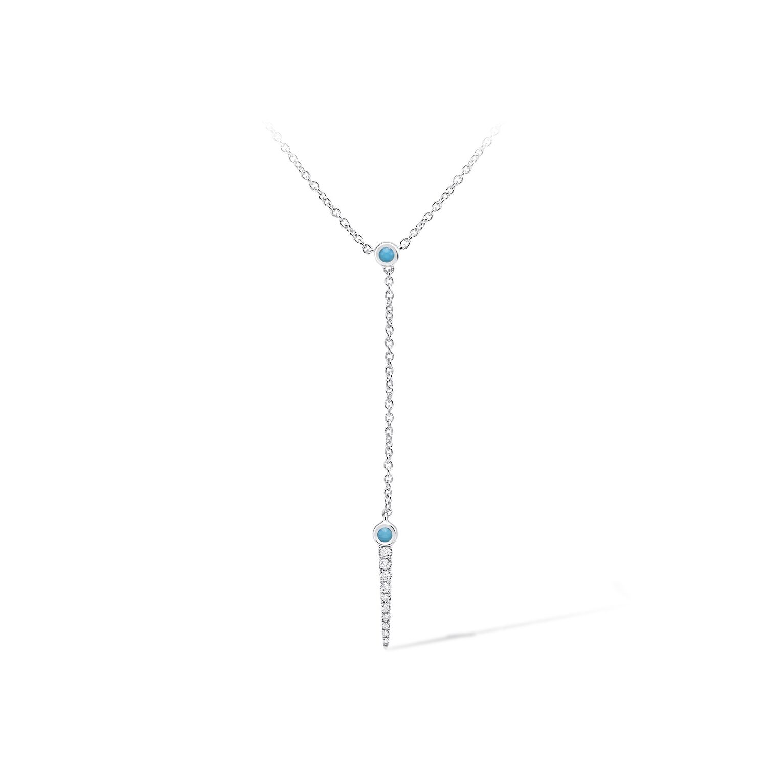 Collier or blanc pendant - Naxos