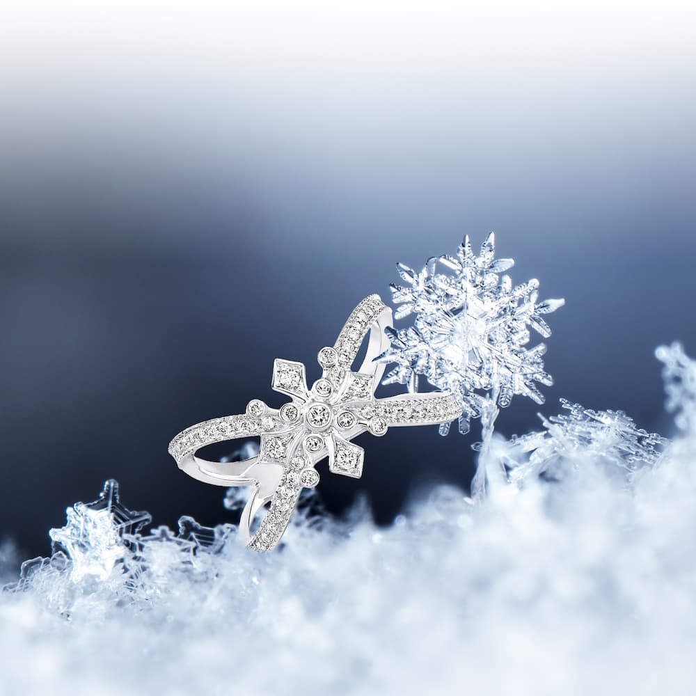 bague diamant femme snow