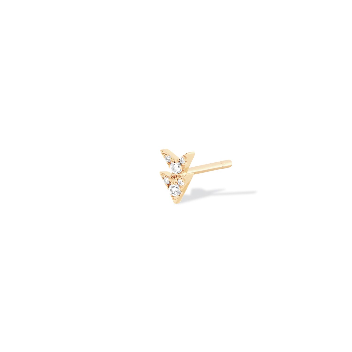 piercing Oreille or jaune - arrow – Image 3