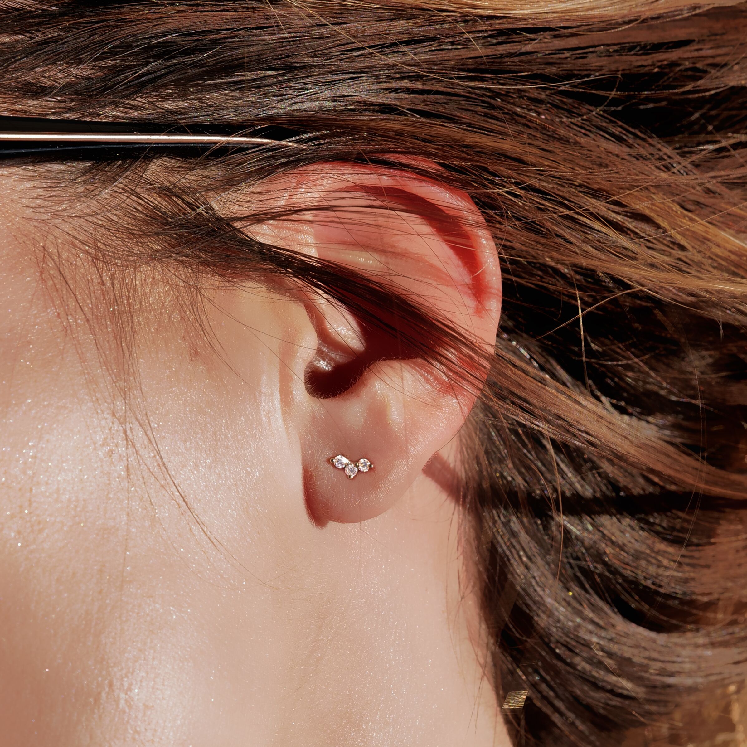 piercing oreille femme triptyk