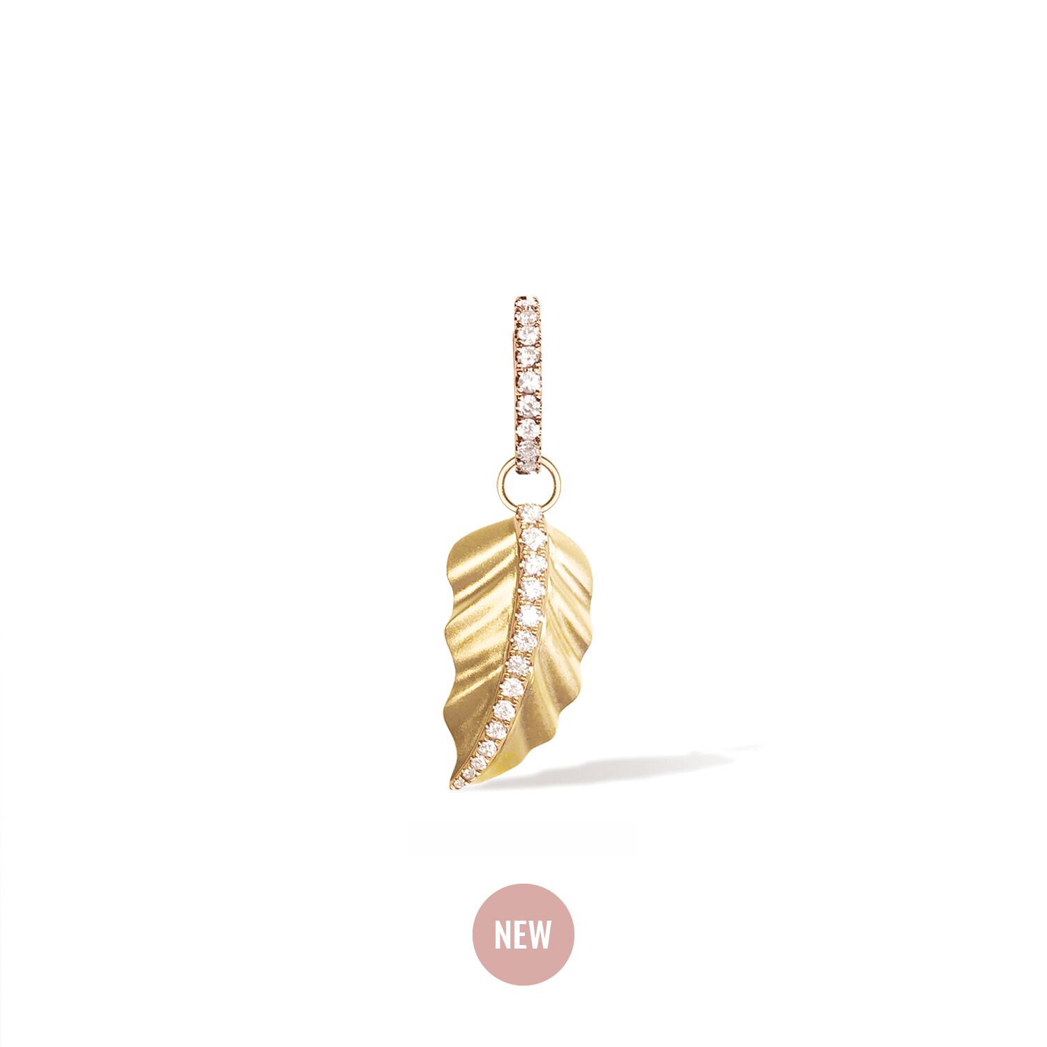 piercing Oreille or jaune - delight & leaf XL