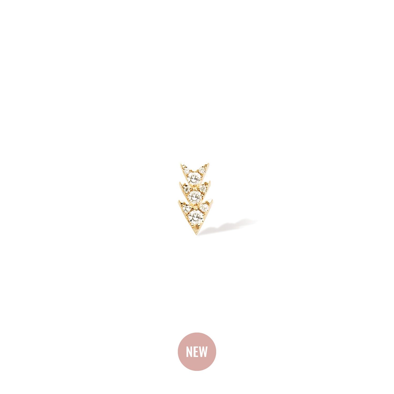 Piercing Oreille or jaune - Arrow XL