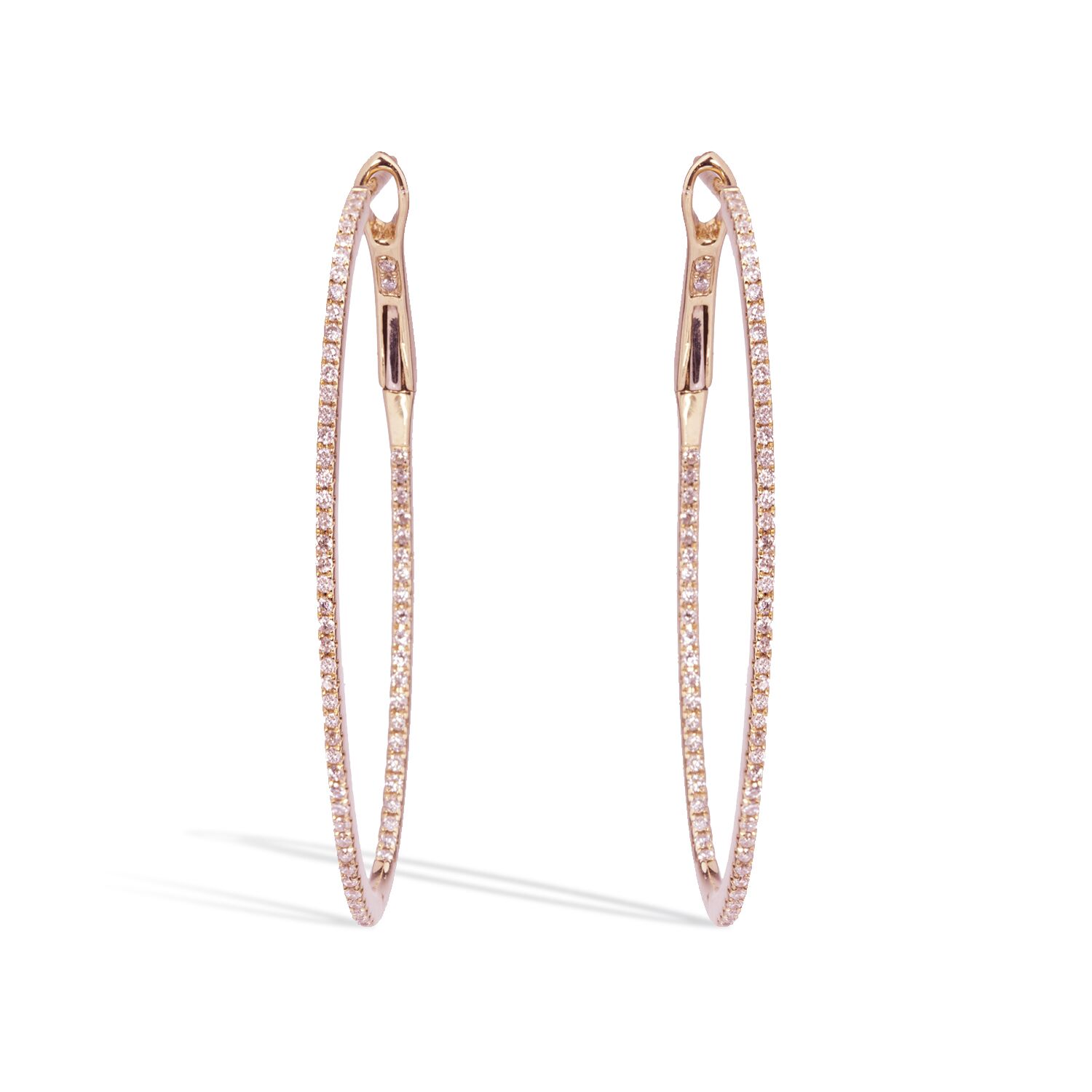 Boucle d'oreille Delight or rose