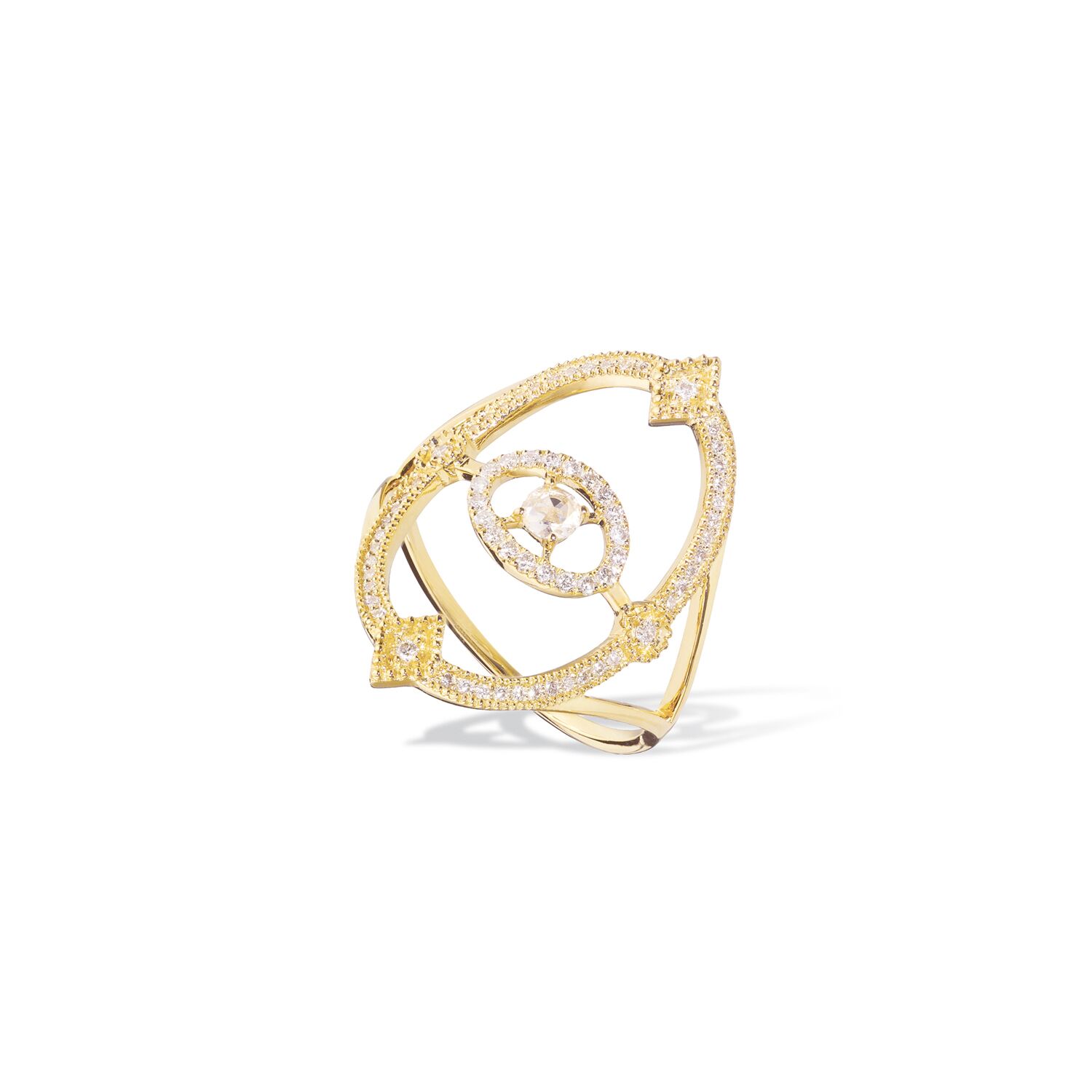 Bague or jaune femme Daisy 1925