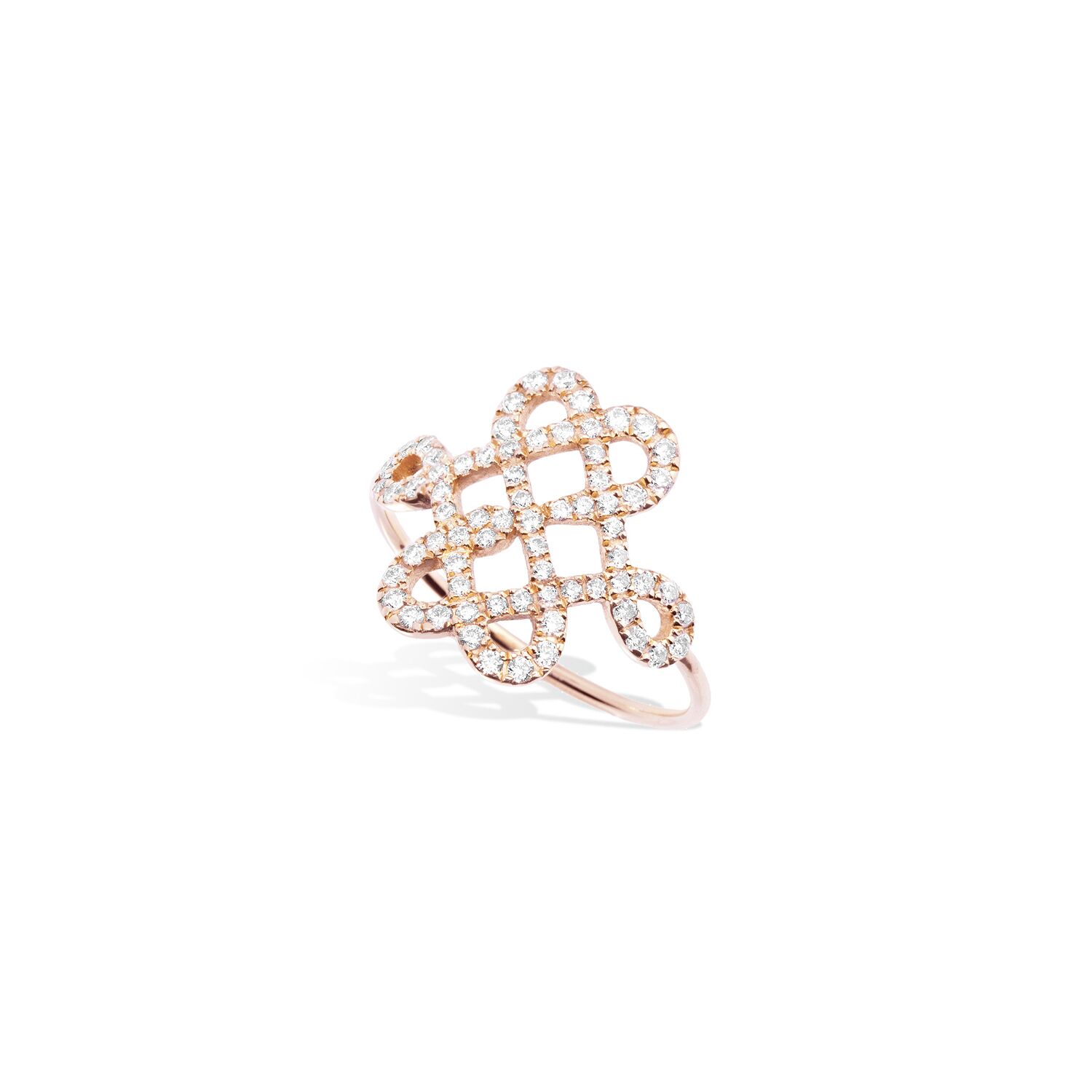 Bague or rose Love me Knot