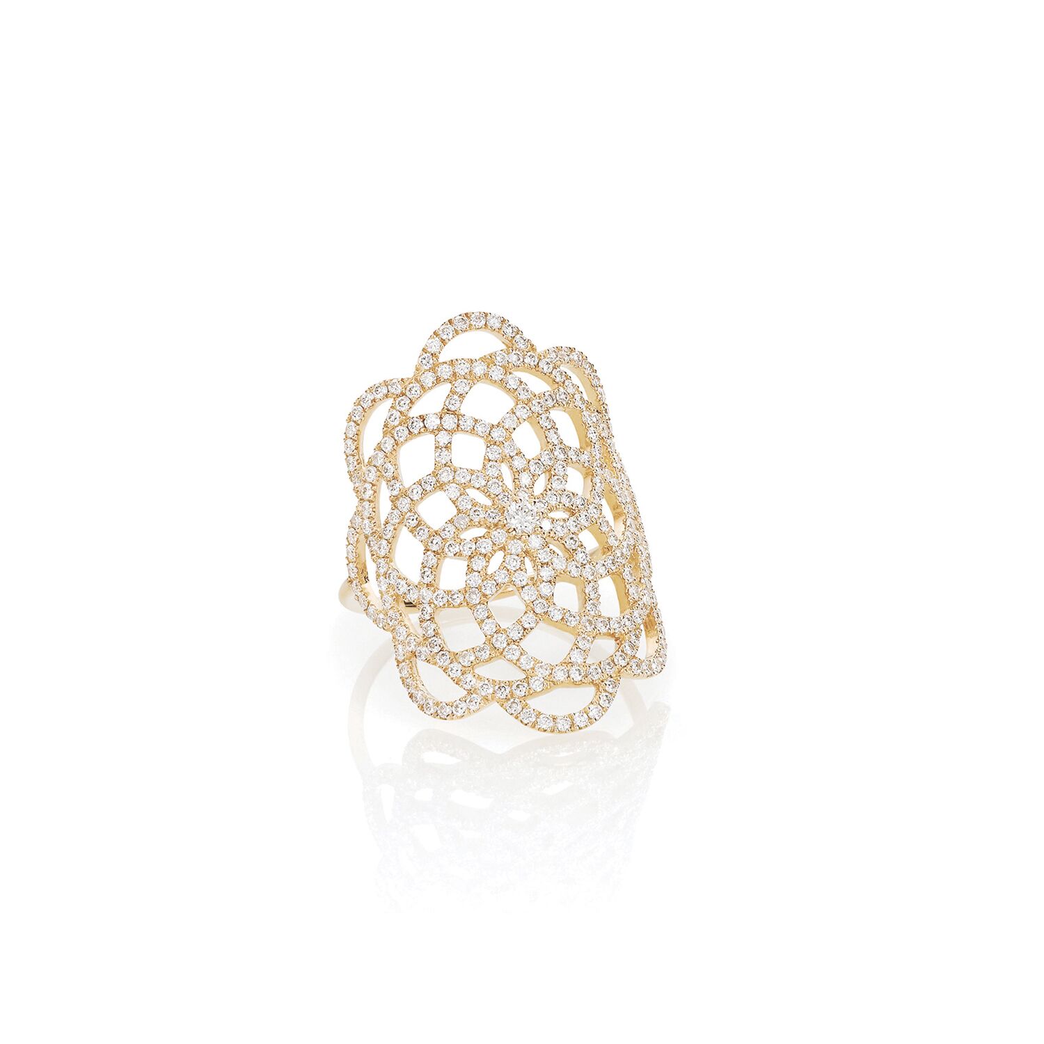 Bague or jaune diamant Orient Express