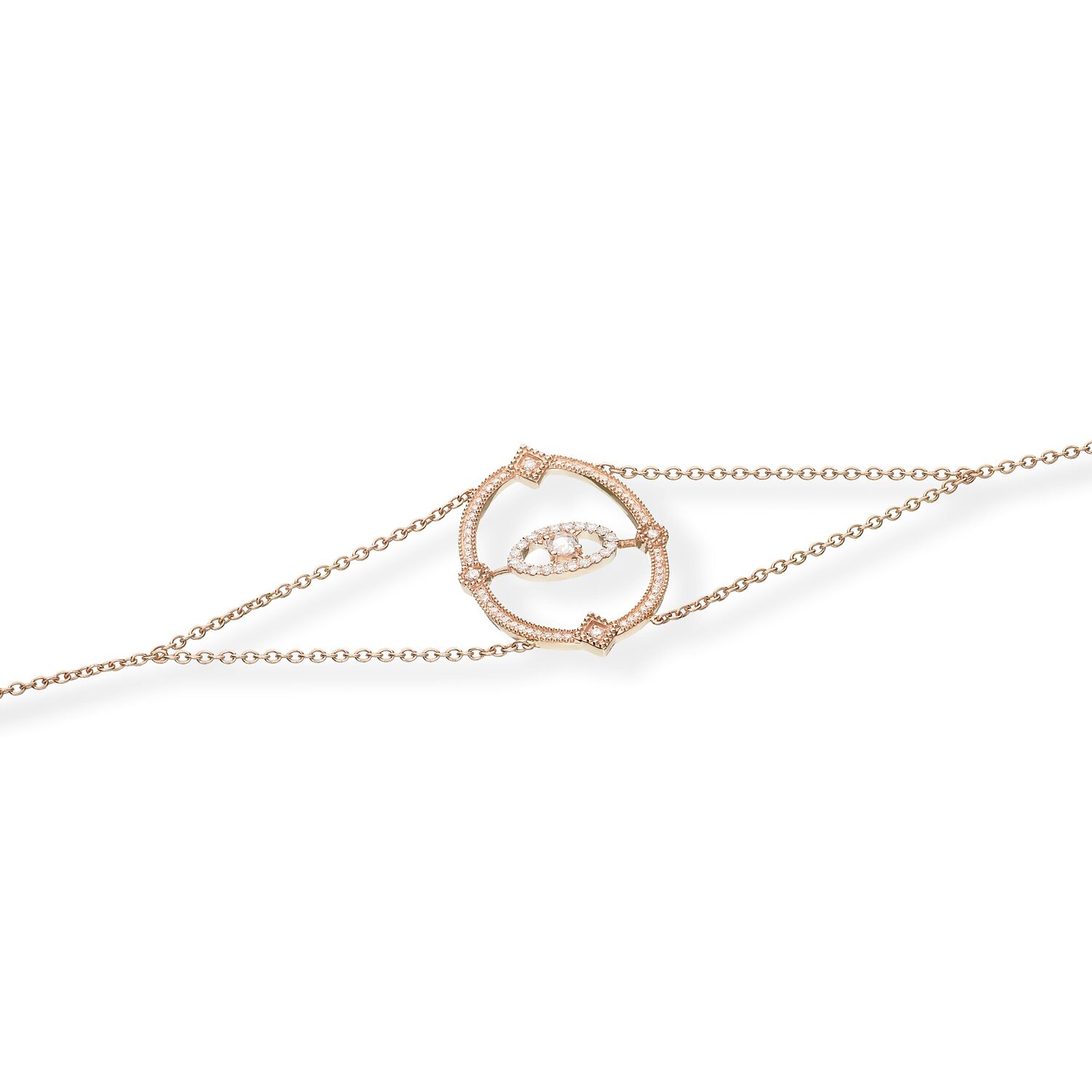 Bracelet Daisy or rose diamants