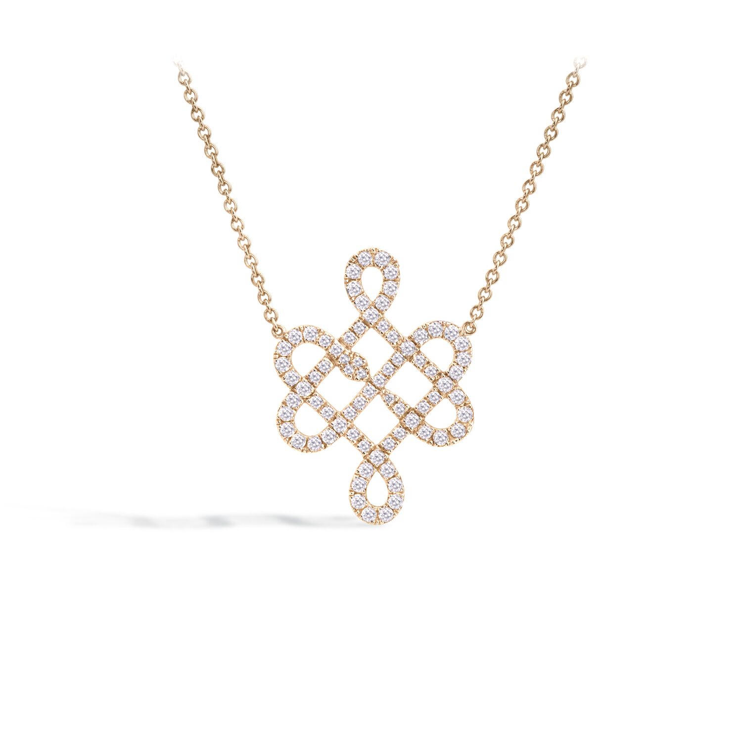 collier or jaune - LOVE ME KNOT L