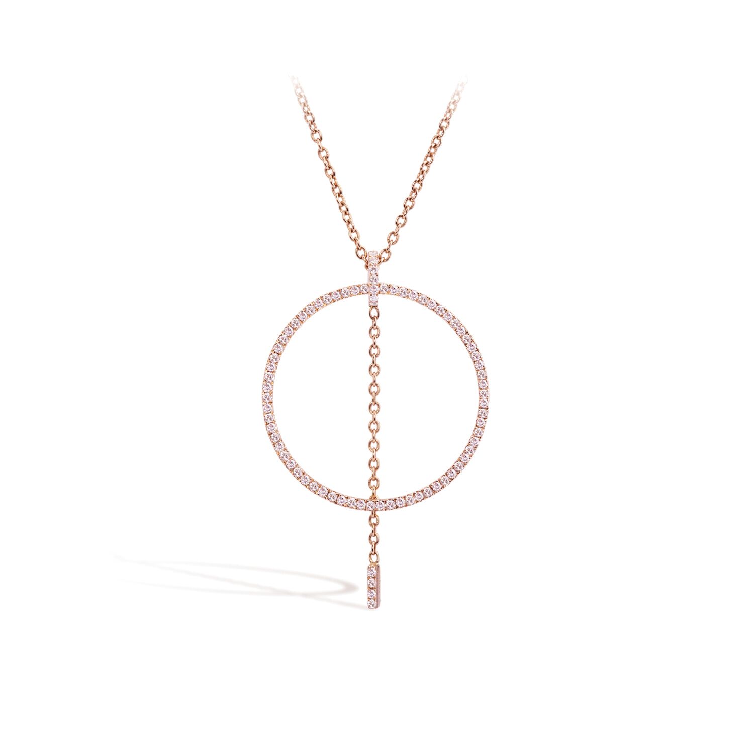 Collier Delight Or rose Serti Diamants