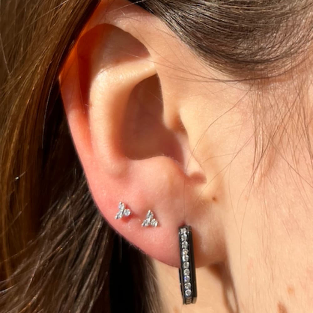 Trio or blanc porté