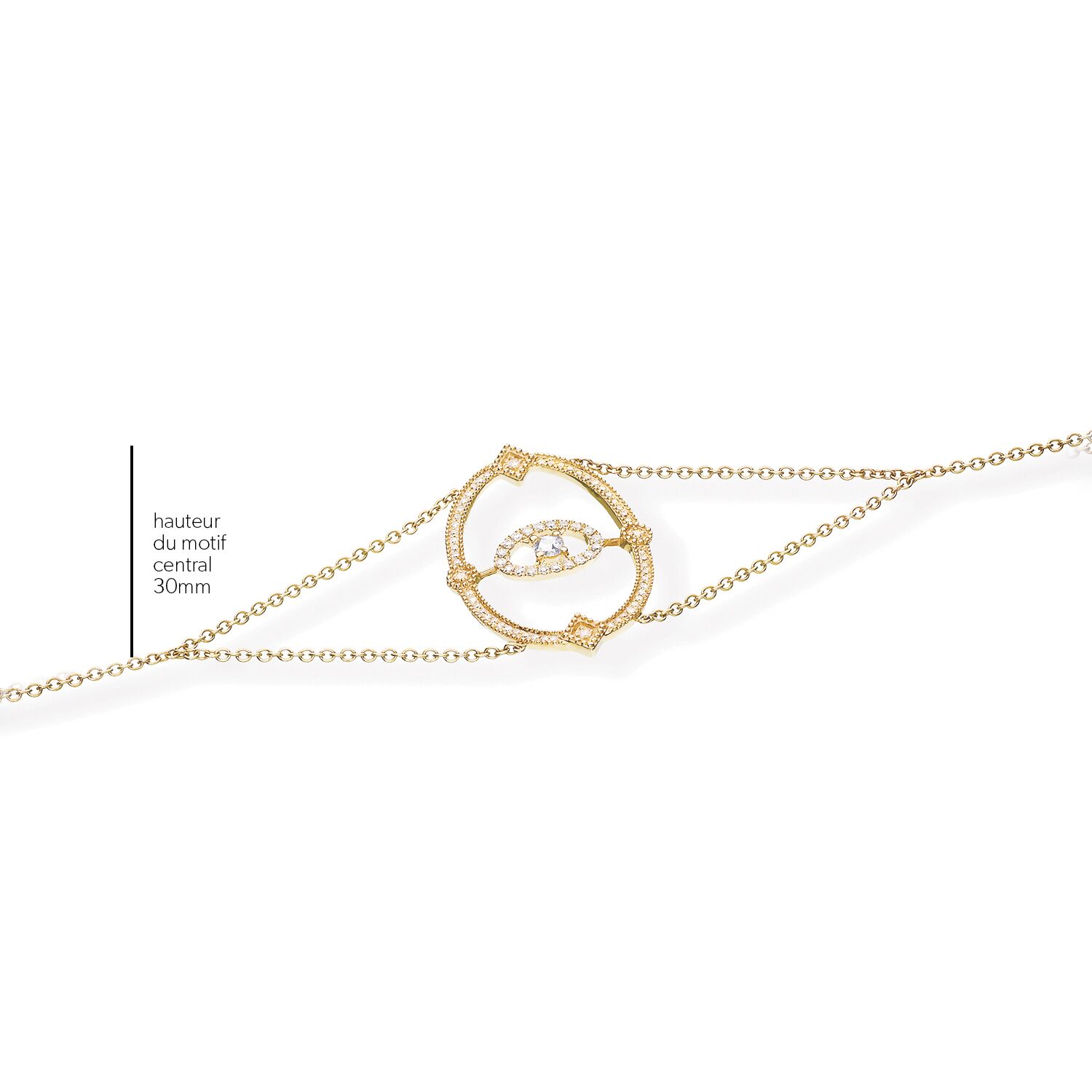 Bracelet or jaune - Daisy 1925 – Image 2