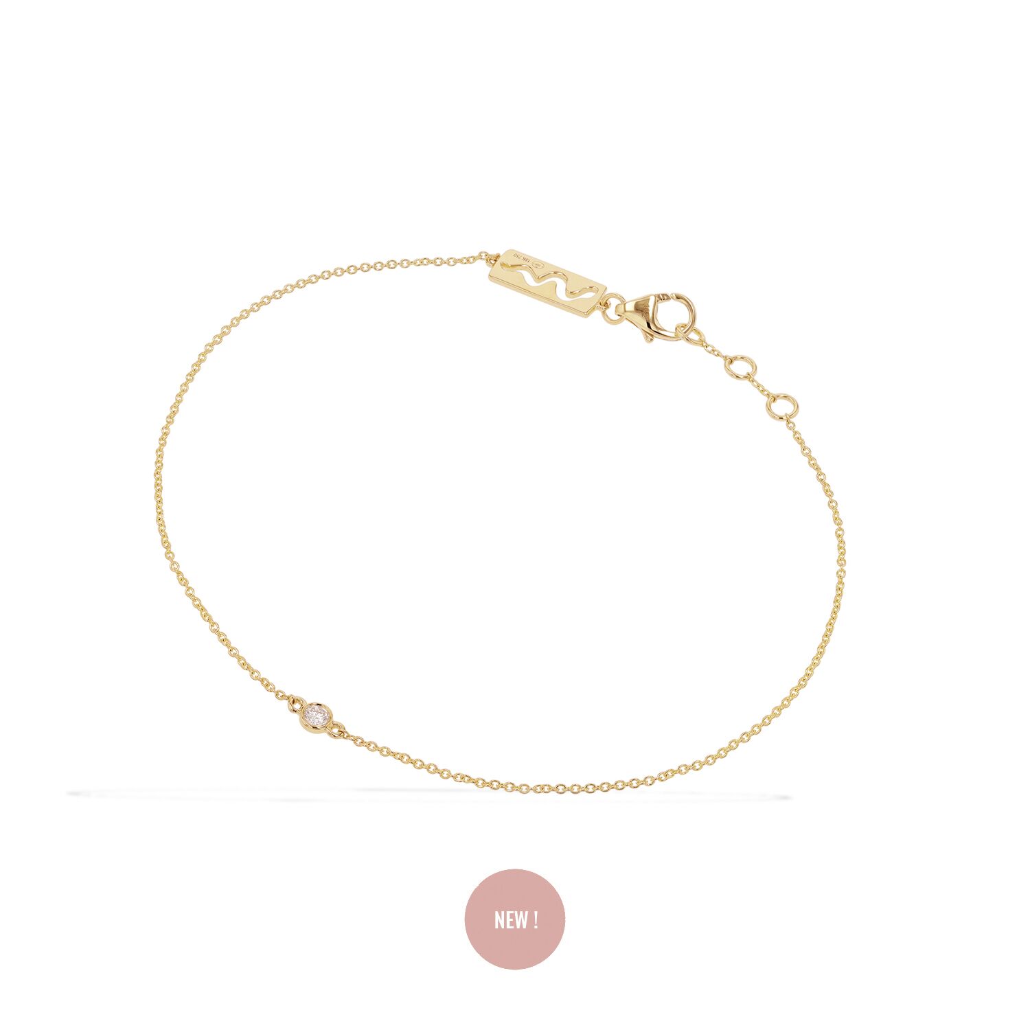 BRACAELET ONE AND ONLY- or jaune