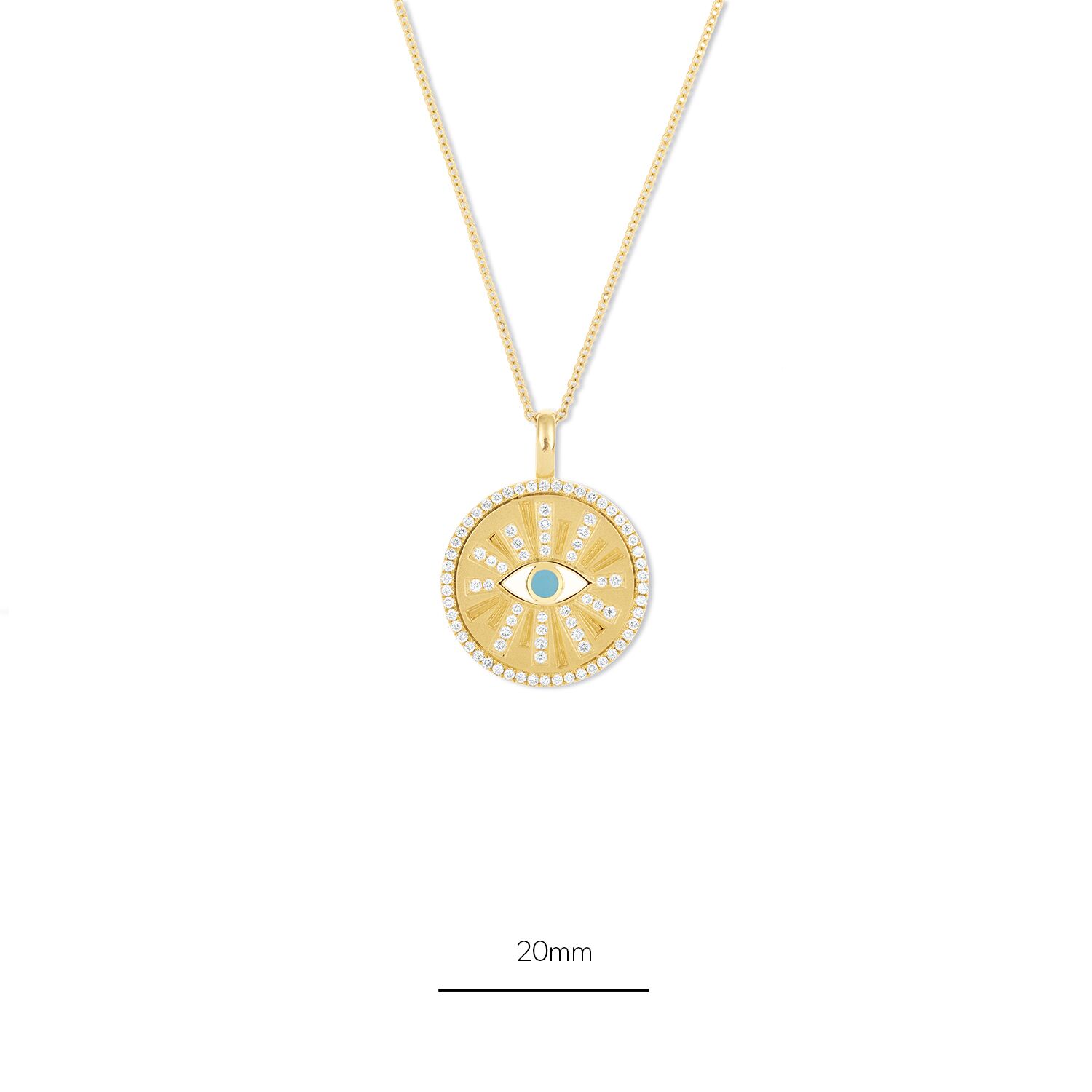 Pendentif oeil protecteur dimension