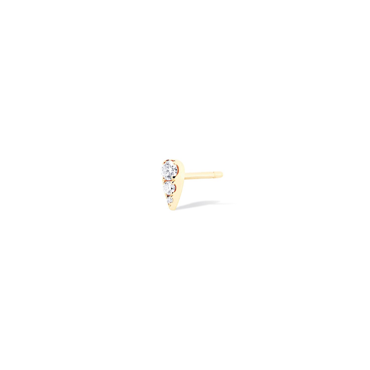 Piercing oreille femme poire or jaune