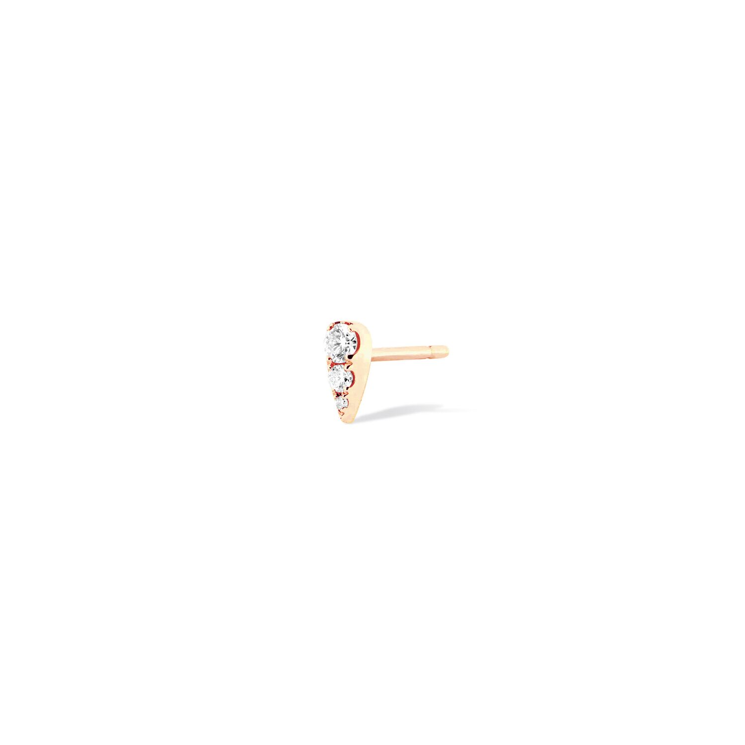 Piercing oreille femme poire or rose