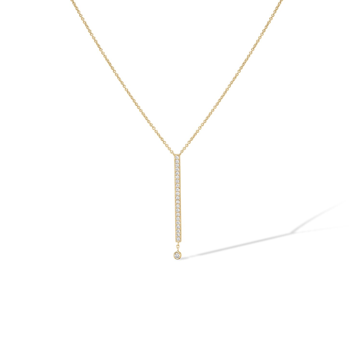 Collier On Line or jaune face