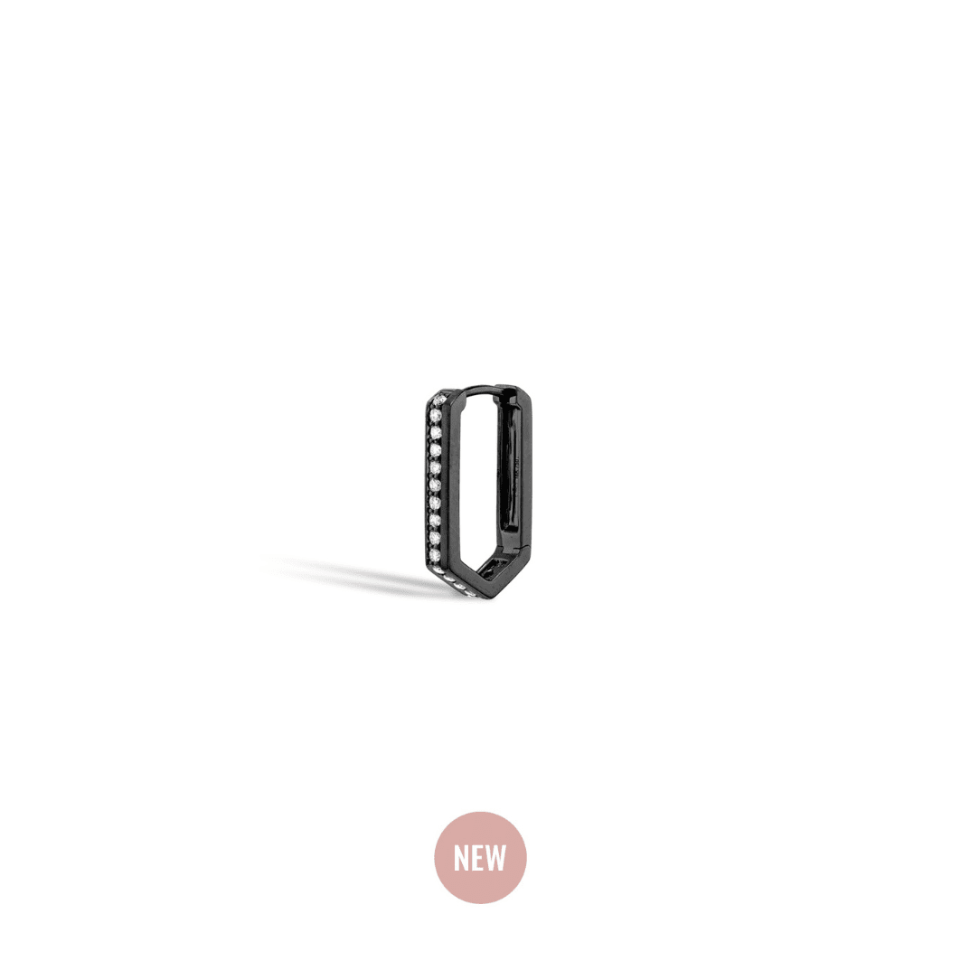 Boucle oreille unité Tribeca M Or noir