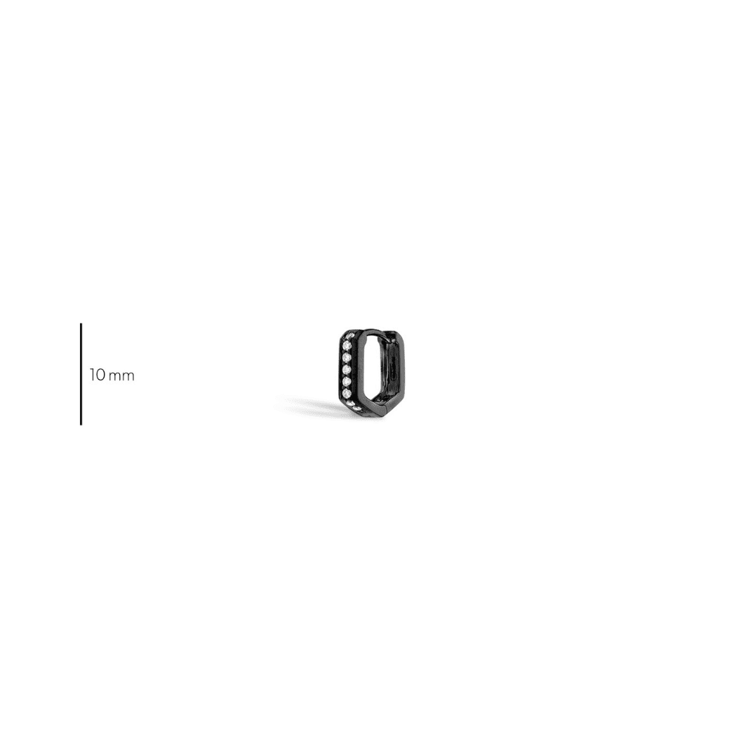 Boucle oreille unité Tribeca S Or noir dimension