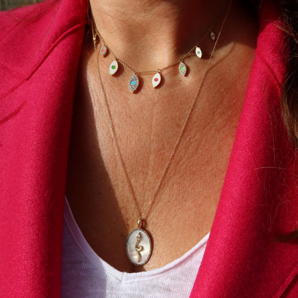 Collier Eye Contact Ras de cou