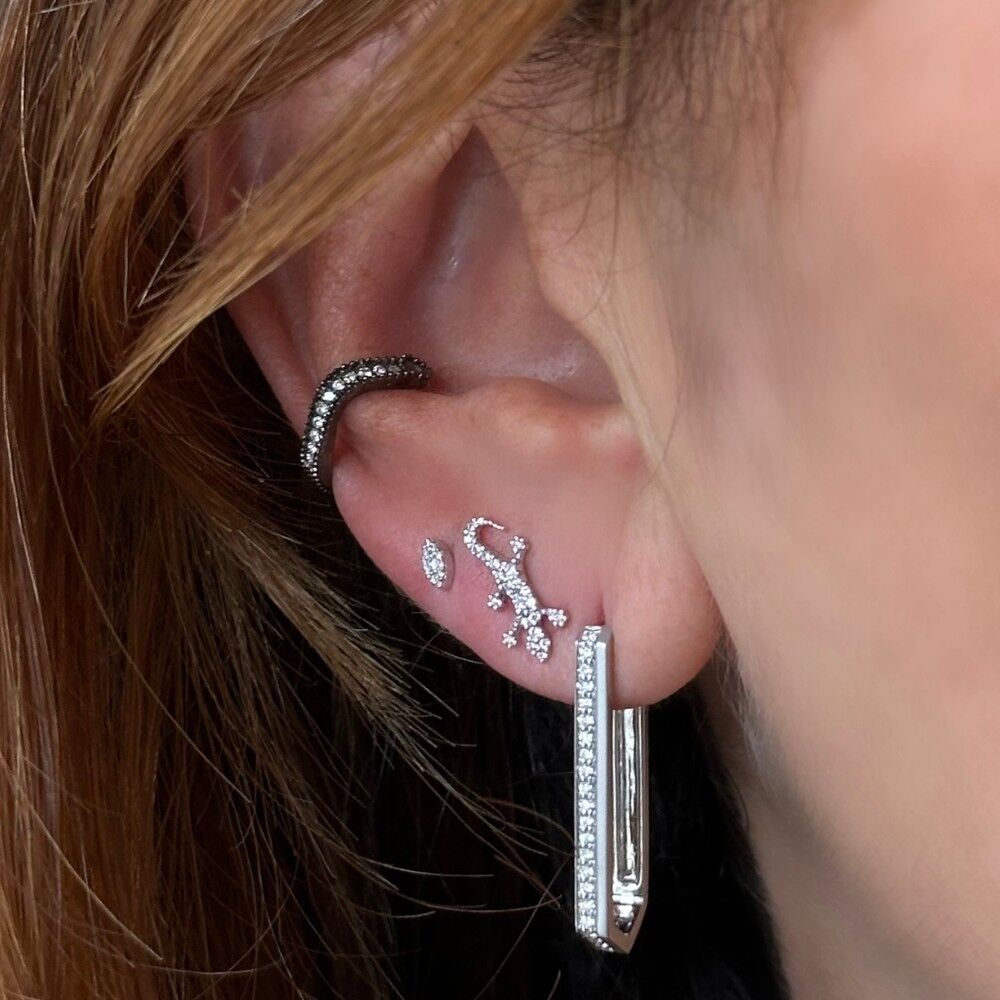 mini eye or blanc diamants anti tragus